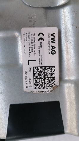AIRBAG GINOCCHIERA LATO GUIDATORE VOLKSWAGEN GOLF 7 2016 5G1880842G - Foto 3