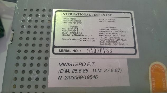 Autoradio Jensen + 4 altoparlanti - Foto 4