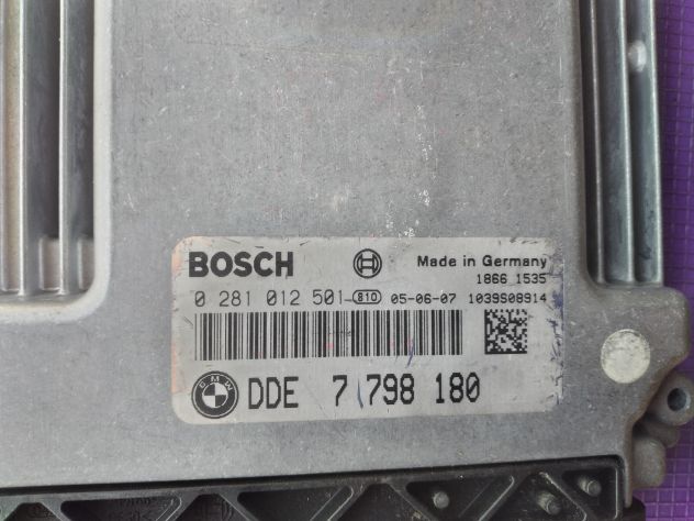 CENTRALINA MOTORE BOSCH 0281012501 BMW E90 E91 163CV MOTORE 20 4D4 ECU BMW Seri - Foto 4