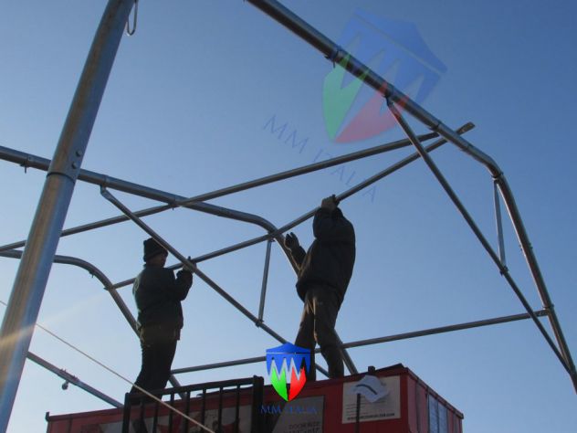 Tendone, Agritunnel Coperture in pvc 10 x 20 x 5,5 mt. MM italia - Foto 2