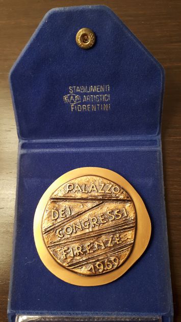 Medaglia bronzo "Palazzo dei Congressi - Firenze 1969" - Bino Bini. - Foto 3