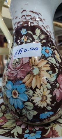 Vaso con Piatto in Porcellana – 25120 - Foto 3