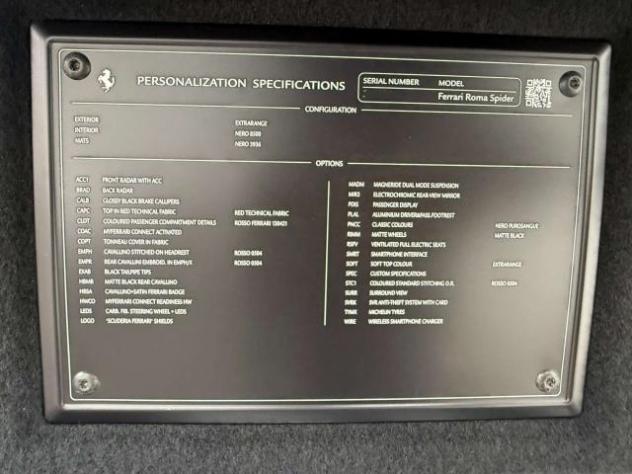 Ferrari Roma Spider 3.9F1 dct NERO PUROSANGUE/PASSENGER DISPLAY - Foto 10
