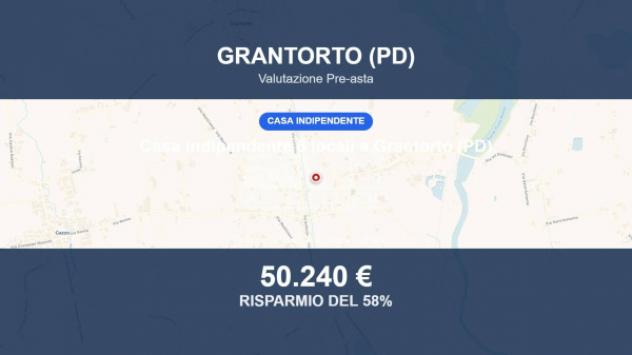 Immobile in asta di 170 m² con più di 5 locali e box auto in vendita a Grantorto