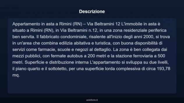 Immobile in asta di 193 m² con più di 5 locali in vendita a Rimini - Foto 4