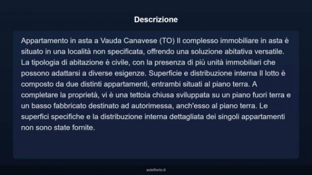 Immobile in asta di 90 m², box auto in vendita a Vauda Canavese - Foto 2