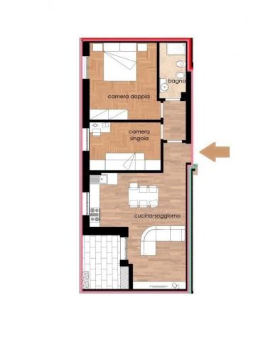 Appartamento in vendita a Poggibonsi 70 mq Rif: 969586 - Foto 5