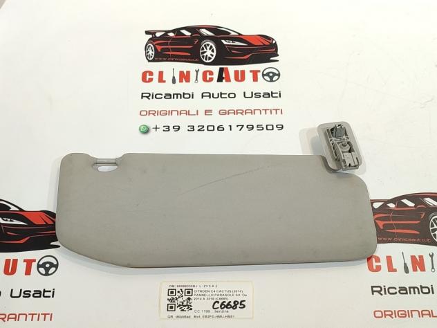 PARASOLE ALETTA ANTERIORE SX CITROEN C4 Cactus 98069330BJ EB2FD-HMU-HM01 (1418) - Foto 3
