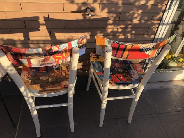 Sedie Patchwork pezzi unici 4 - Foto 3