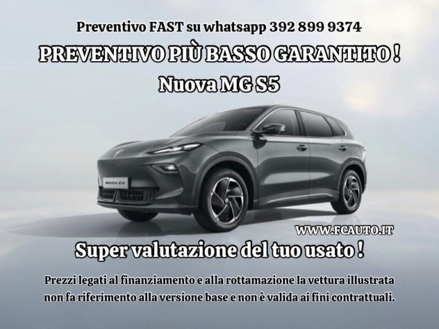 MG S5 EV long Range 64 kw , NUOVA DA CONFIGURARE !