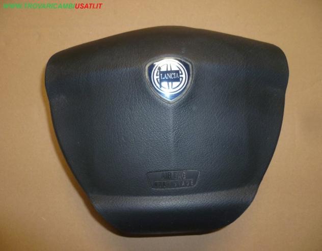DISPOSITIVO AIR-BAG lato guida (fino al 05/2006) NERO 2 SPINE GIALLA/VERDE LATERALI LANCIA YPSILON (843-TE/TI)  Carrozzeria  Sicurezza  Airbag  Air-ba