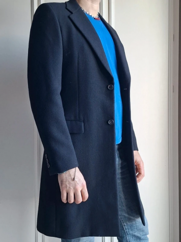 Cappotto Prada uomo in lana nero 48 - Foto 2