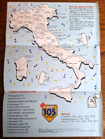 Radio 105 "Guida per chi guida" gadget anni 80 - Foto 2