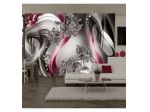 Fotomurale Adesivo Barocco Rosa E Grigio ARREDALACASA