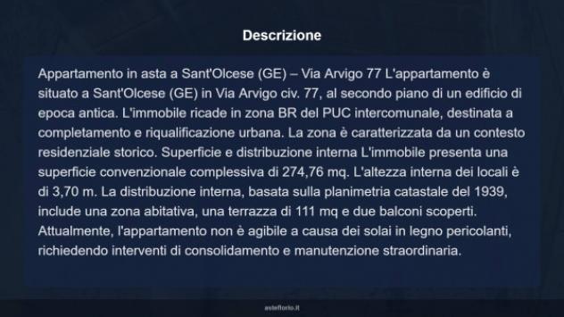 Immobile in asta di 274 m² in vendita a Sant'Olcese - Foto 4