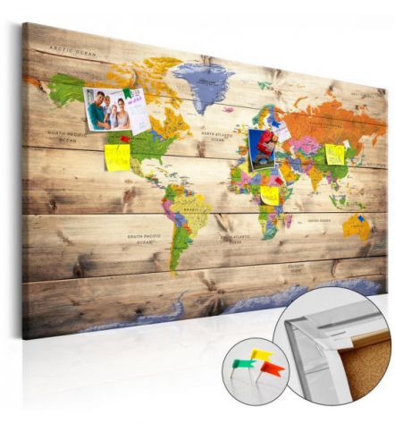 Quadro Di Sughero Con Mappamondo Campagnolo Arredalacasa