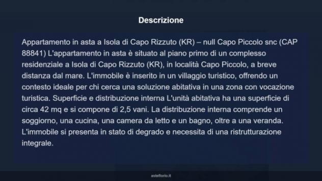 Immobile in asta di 42 m² in vendita a Isola di Capo Rizzuto - Foto 12