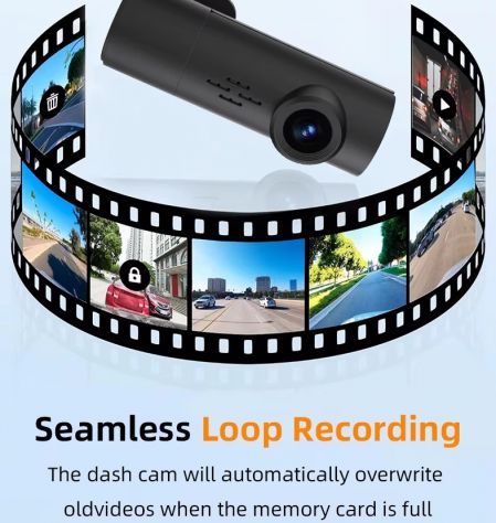 Dash Cam auto WiFi 1080P notturna parcheggio 24h (DECA-ONE) - Foto 8