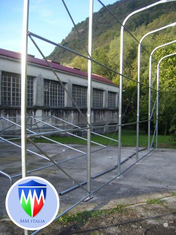 Tendoni Coperture Professionali 5 x 10 x 5,00 pvc Ignifugo MM Italia - Foto 3