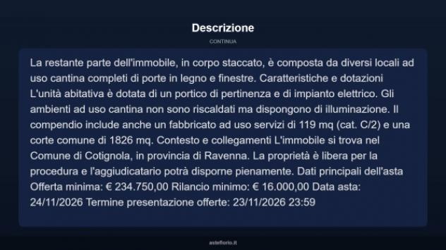 Immobile in asta di 303 m² in vendita a Cotignola - Foto 8