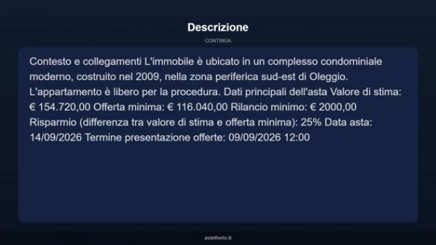 Immobile in asta di 128 m², box auto in vendita a Oleggio - Foto 5