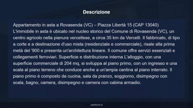 Immobile in asta di 204 m² con più di 5 locali e box auto in vendita a Rovasenda - Foto 18