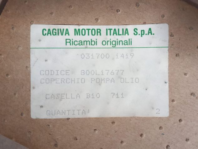 800L 17677 – COPERCHIO POMPA OLIO ORIGINALE NUOVO per CAGIVA 125 SST/SXT - Foto 2
