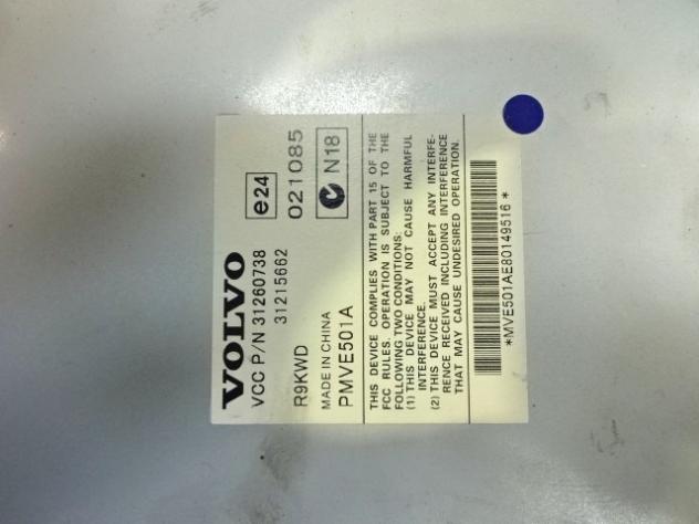 31260738 AMPLIFICATORE AUDIO VOLVO C70 2.0 D 100KW 6M 2P (2009) RICAMBIO USATO 31215662 - Foto 2