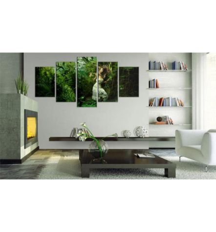 Quadro Ragazza Nel Verde Cm. 100x50 E 200x100 ARREDALACASA Persa Tra Il Verde - Foto 2