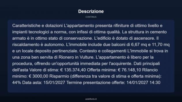 Immobile in asta di 134 m² in vendita a Rionero in Vulture - Foto 13