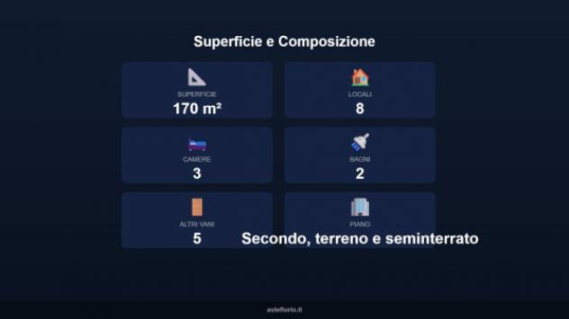 Immobile in asta di 170 m² con più di 5 locali e box auto in vendita a Sovicille - Foto 14