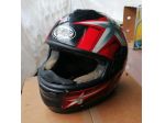 Casco integrale motociclista taglia M Rosso e nero