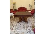 Tavolo Rettangolare in Legno Massiccio – Base Lavorata