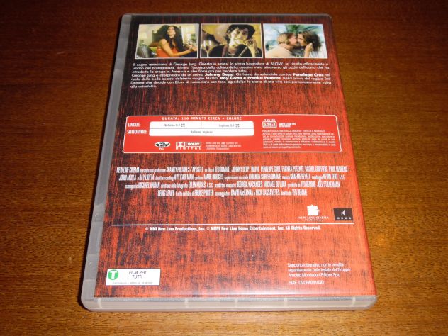 FILM IN DVD IN OTTIME CONDIZIONI,COMPLETO,ORIGINALE"BLOW"CON JOHNNY DEPP,PENELOP - Foto 7