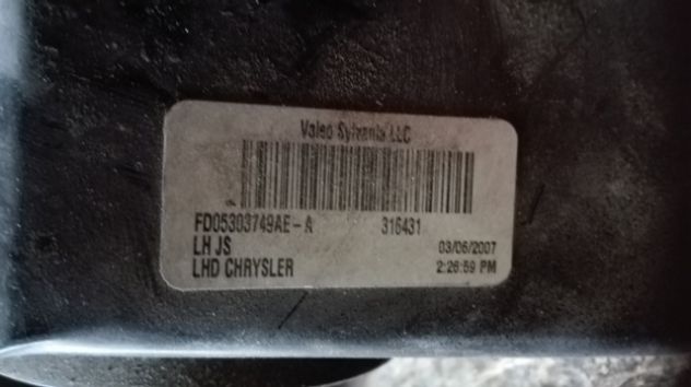Faro anteriore SX Chrysler Sebring JS del 2008 - Foto 2