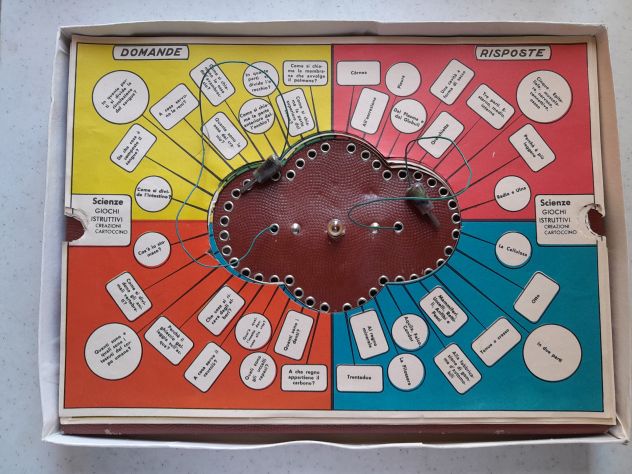 Gioco da tavolo vintage educativo ed elettrico degli anni '60/'70, intitolato "i - Foto 5