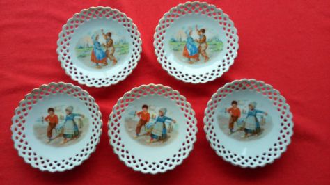 Bavaria Shumann Arzberg 5 piattini da dessert vintage, originali