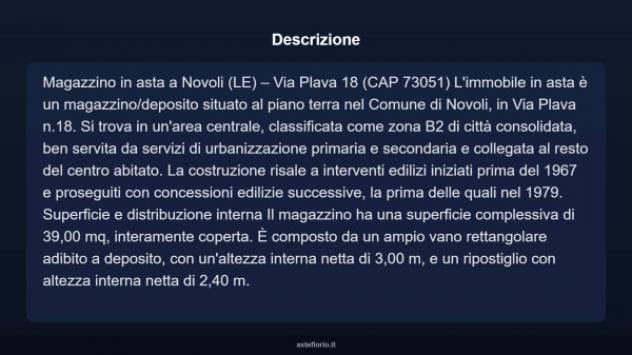 Immobile in asta di 39 m² in vendita a Novoli - Foto 3