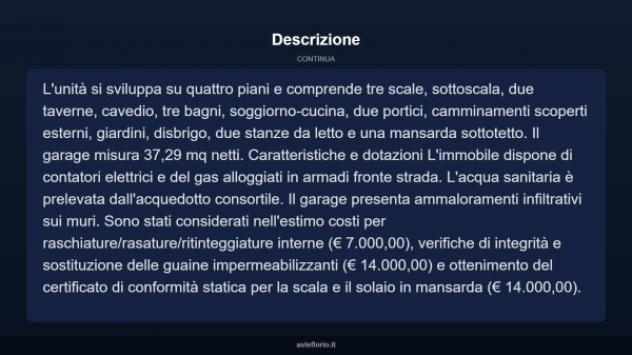 Immobile in asta di 422 m² con più di 5 locali e box auto in vendita a Costermano sul Garda - Foto 5