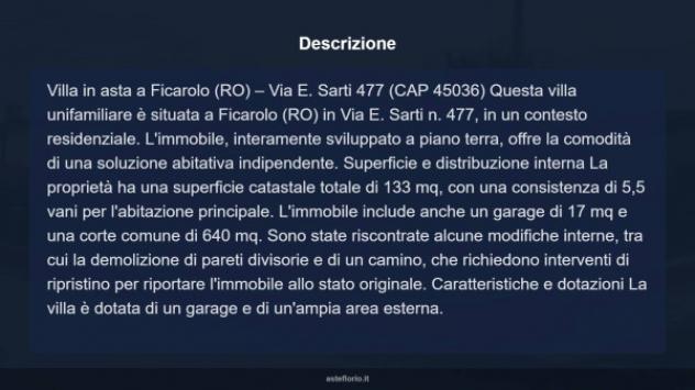 Immobile in asta di 133 m², box auto in vendita a Ficarolo - Foto 13