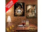 PLACCA POSTER METALLO GUERRE STELLARI VINTAGE METAL TIN STAR WARS