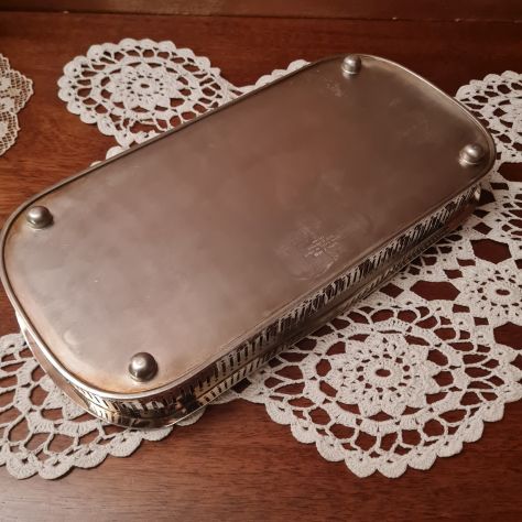 Vassoio vintage inglese MAPPIN&WEBB Made in Sheffield silver plated on cooper - Foto 4