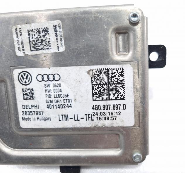 CENTRALINA FARI AUDI A3 Sportback Serie (8VA) 4G0907697D (1218) - Foto 3