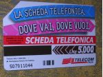 SCHEDA TELEFONICA ITALIA 70U