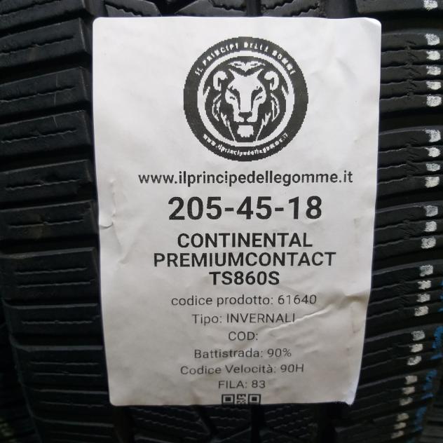 4 GOMME 205 45 18 CONTINENTAL A61640 - Foto 2
