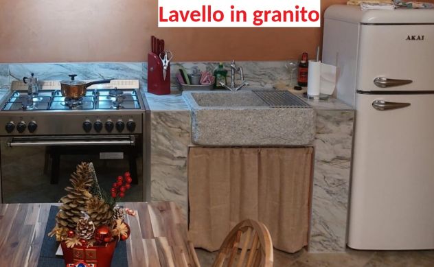 Lavello lavandino in pietra granito massello 70 cm 2