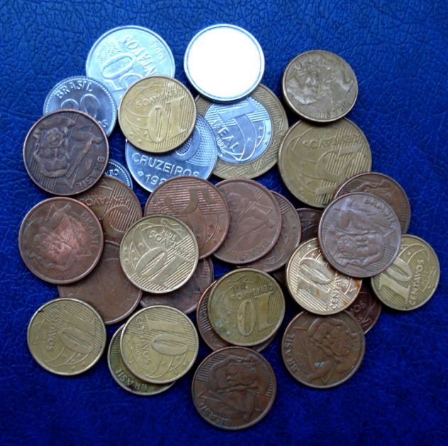 LOTTO 566 - BRASILE 31 MONETE VEDI FOTO E DESCRIZIONE