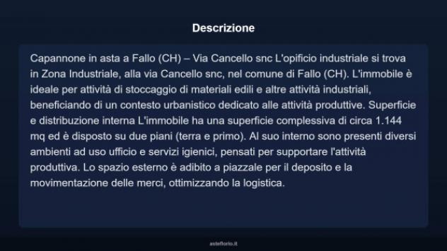 Immobile in asta di 1144 m² in vendita a Fallo - Foto 3