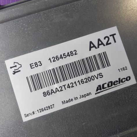 Centralina motore (ECU) ACDelco E83 CENTRALINA MOTORE CHEVROLET AVEO ACDELCO 126 - Foto 6