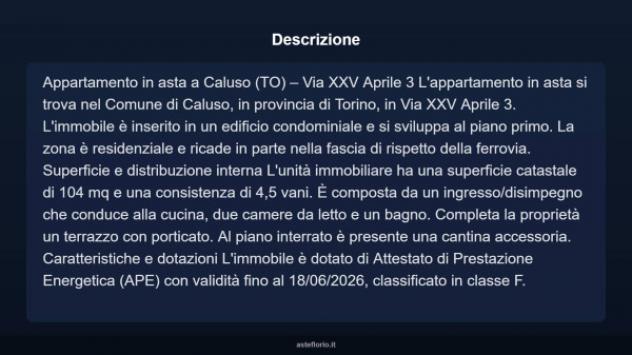 Immobile in asta di 104 m² in vendita a Caluso - Foto 4